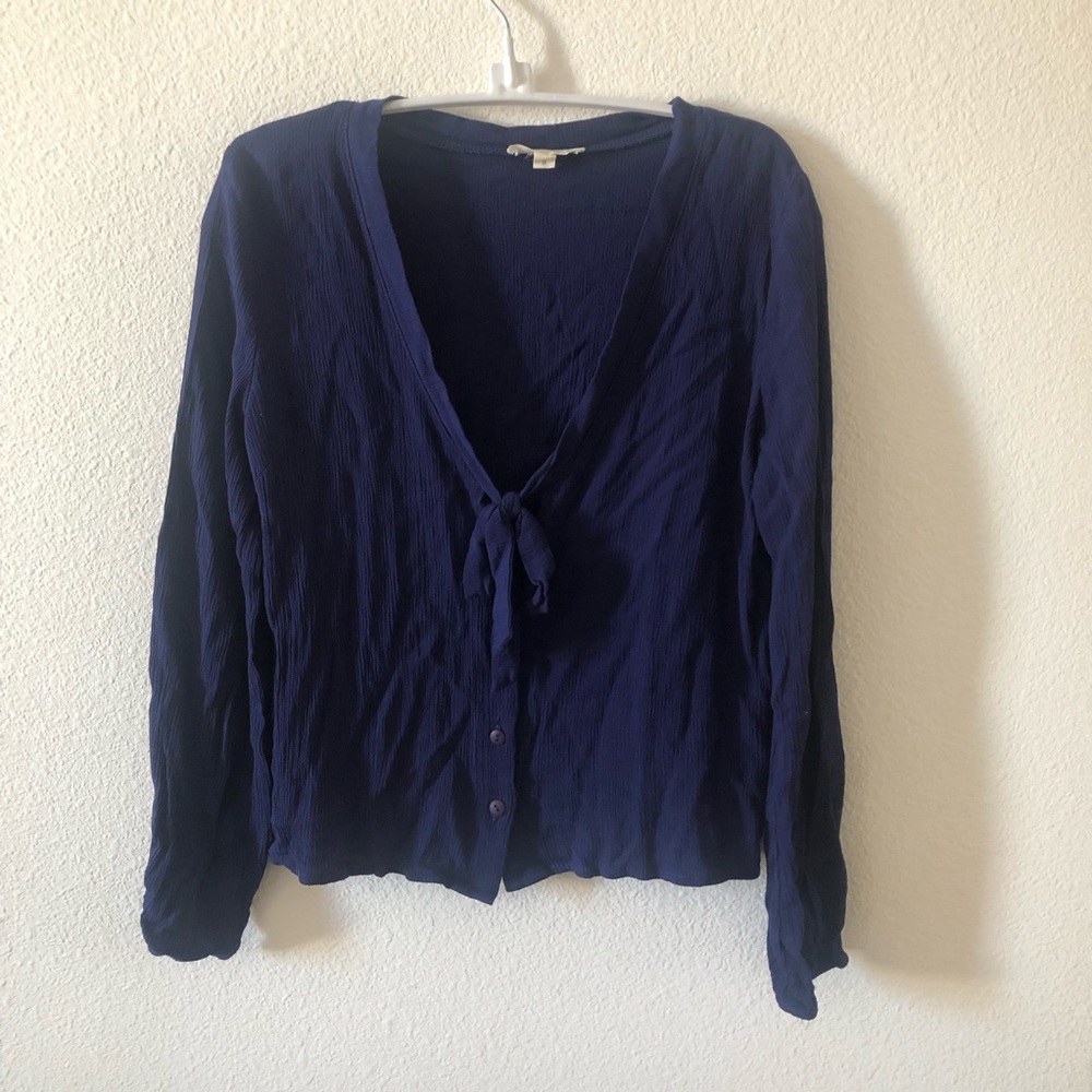Pacsun blue tie shirt